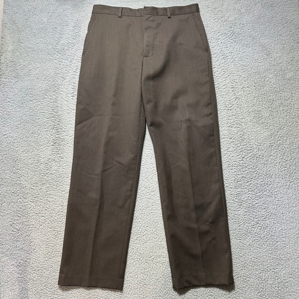 Banana Republic Men's Wool Blend‎ Dress Pants Brown Size 33x32 Career Office